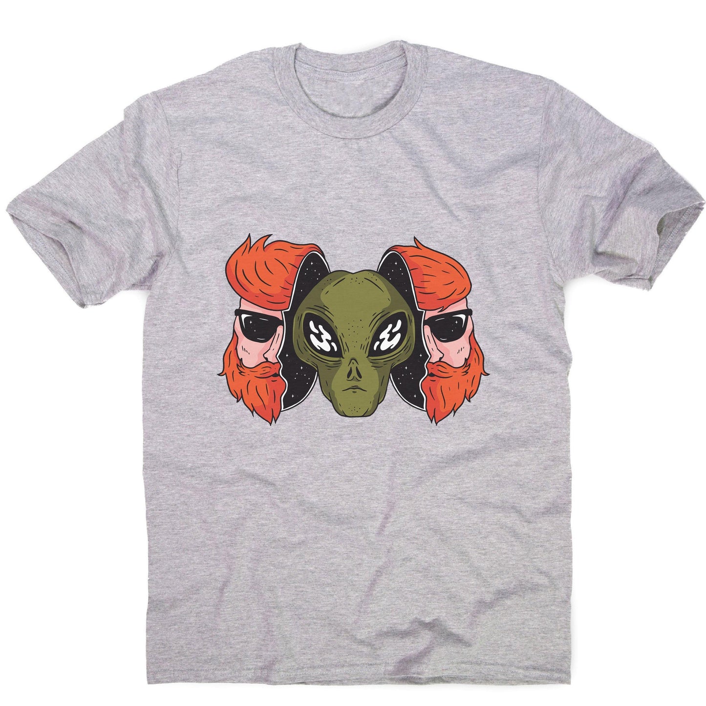 Hipster alien funny space men's t-shirt