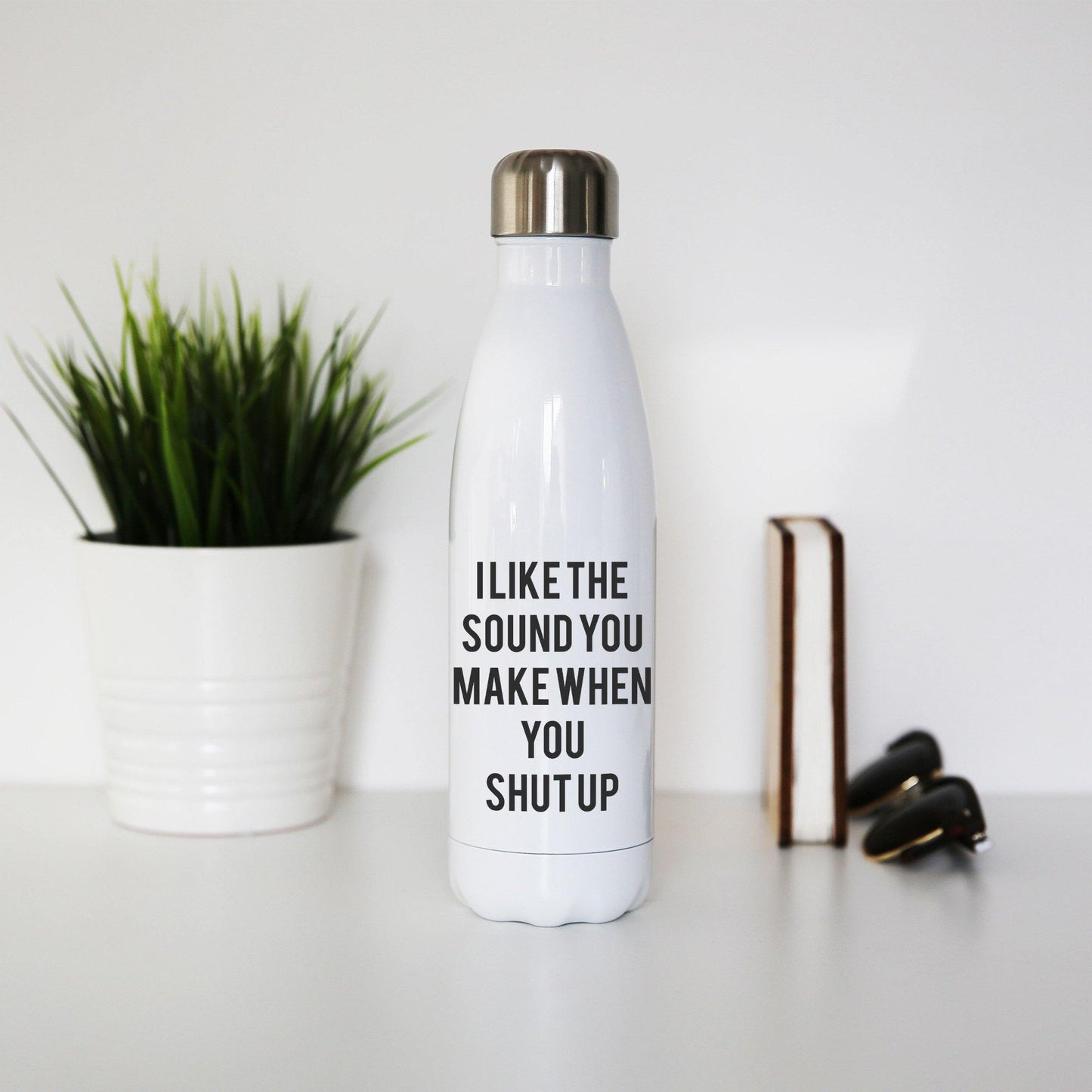 I like the sound funny rude offensive water bottle stainless steel reusable