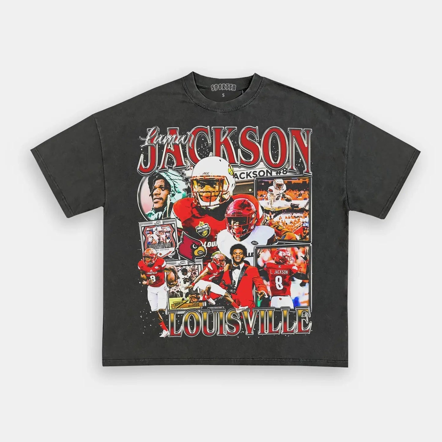 LAMAR JACKSON - LOUISVILLE TEE - clothing by TeeHivey.com (Image 4)