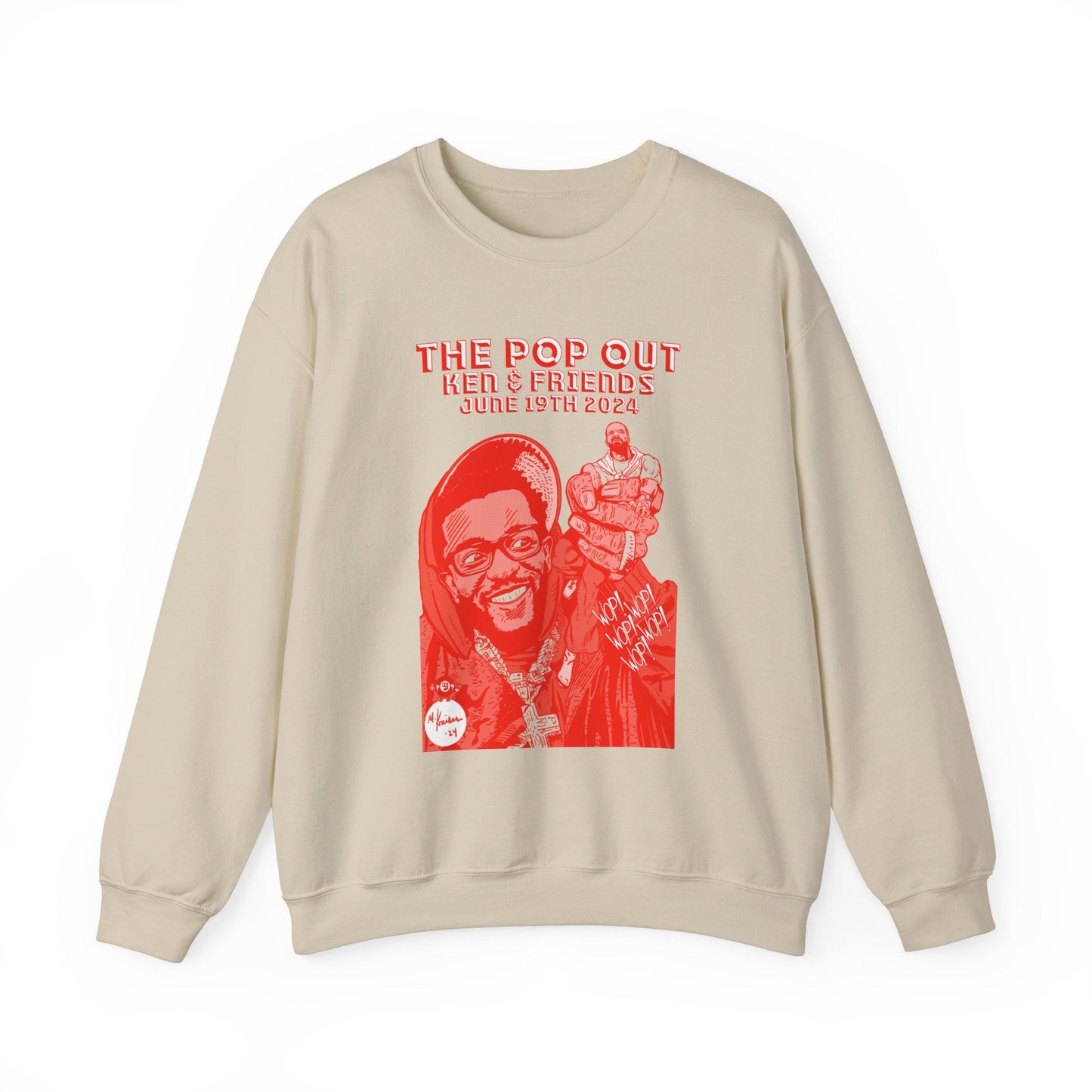 The Pop Out - RED VARIANT - Unisex Heavy Blendâ„¢ Crewneck Sweatshirt