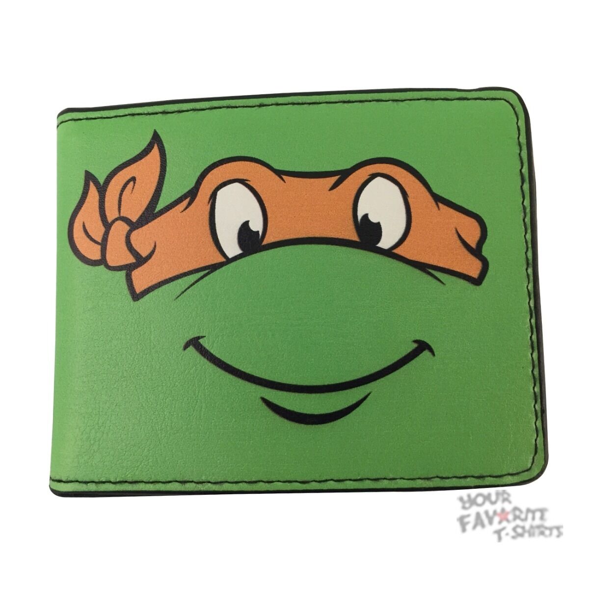 Teenage Mutant Ninja Turtles Michelangelo Face Adult Bi-Fold Wallet