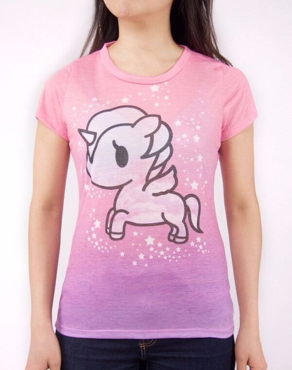 Tokidoki Unicorno Dip N Corno Junior T-Shirt - clothing by TeeHivey.com