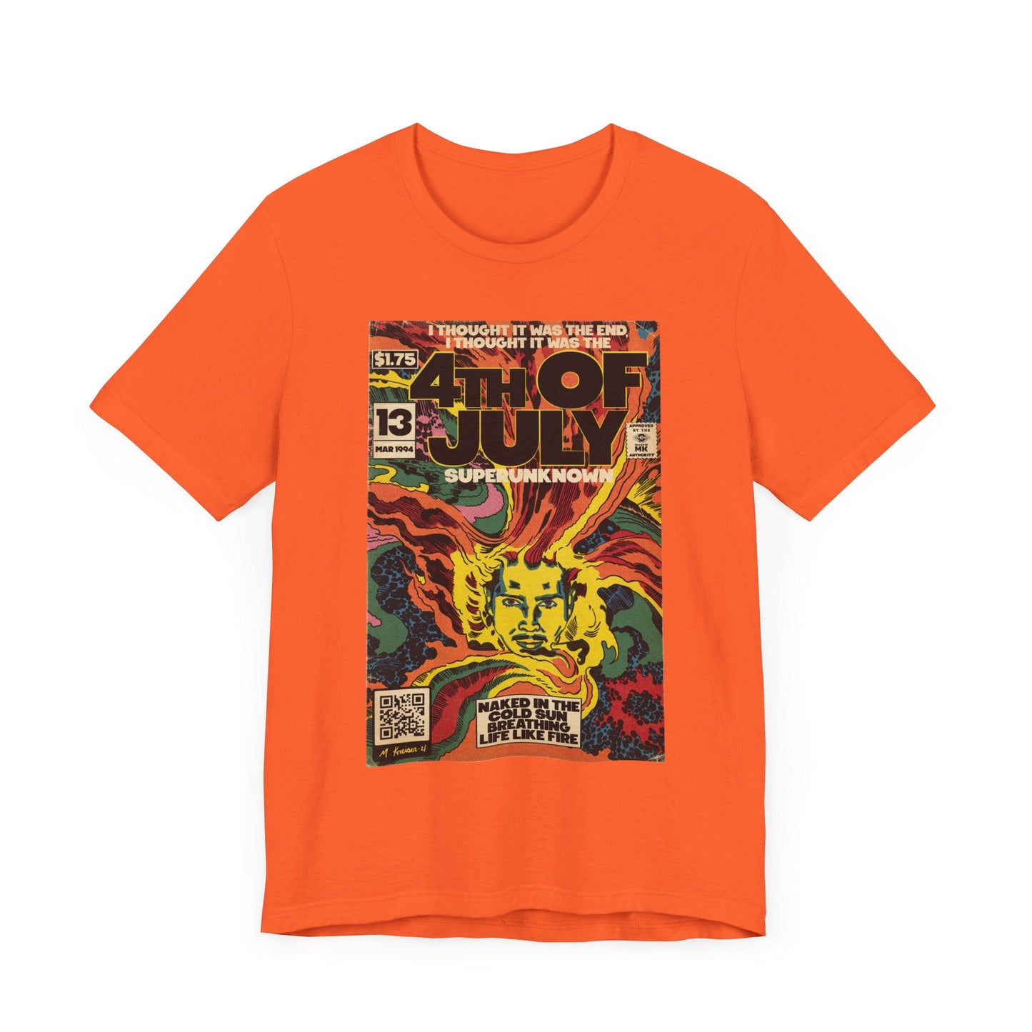 4th Of July - Grunge Comic Art - Unisex Jersey Short Sleeve Tee