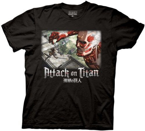 Attack On Titan Eren Vs Colossal Titan Adult T-Shirt
