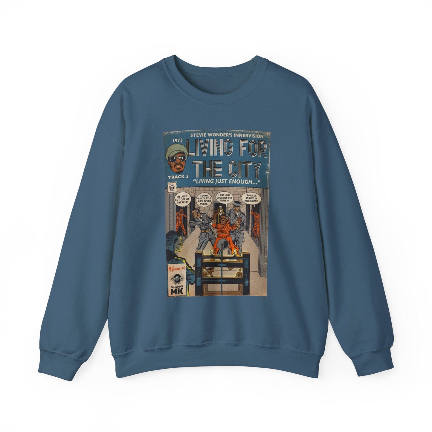 Living For The City - Unisex Heavy Blendâ„¢ Crewneck Sweatshirt