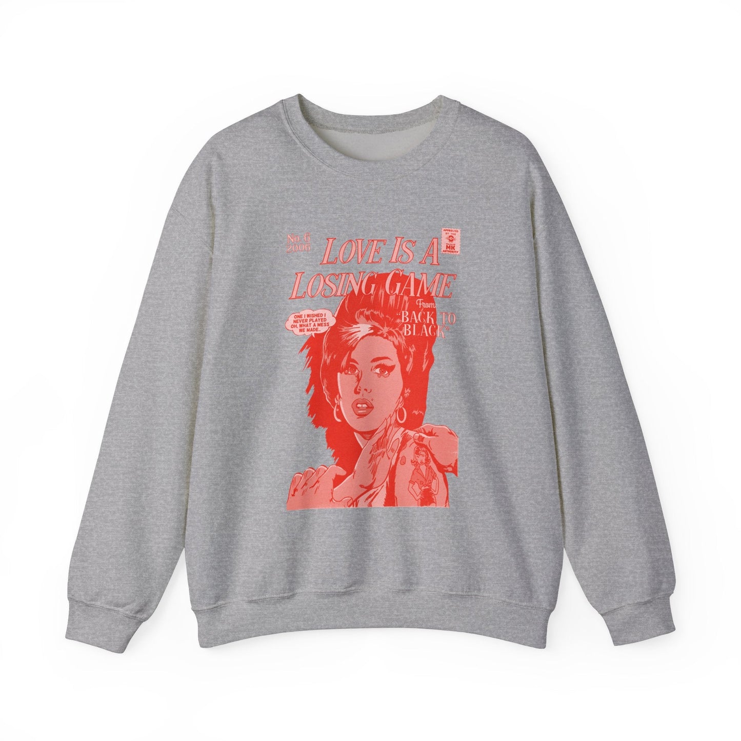 Love is a Losing Game - RED VARIANT - Unisex Heavy Blendâ„¢ Crewneck Sweatshirt