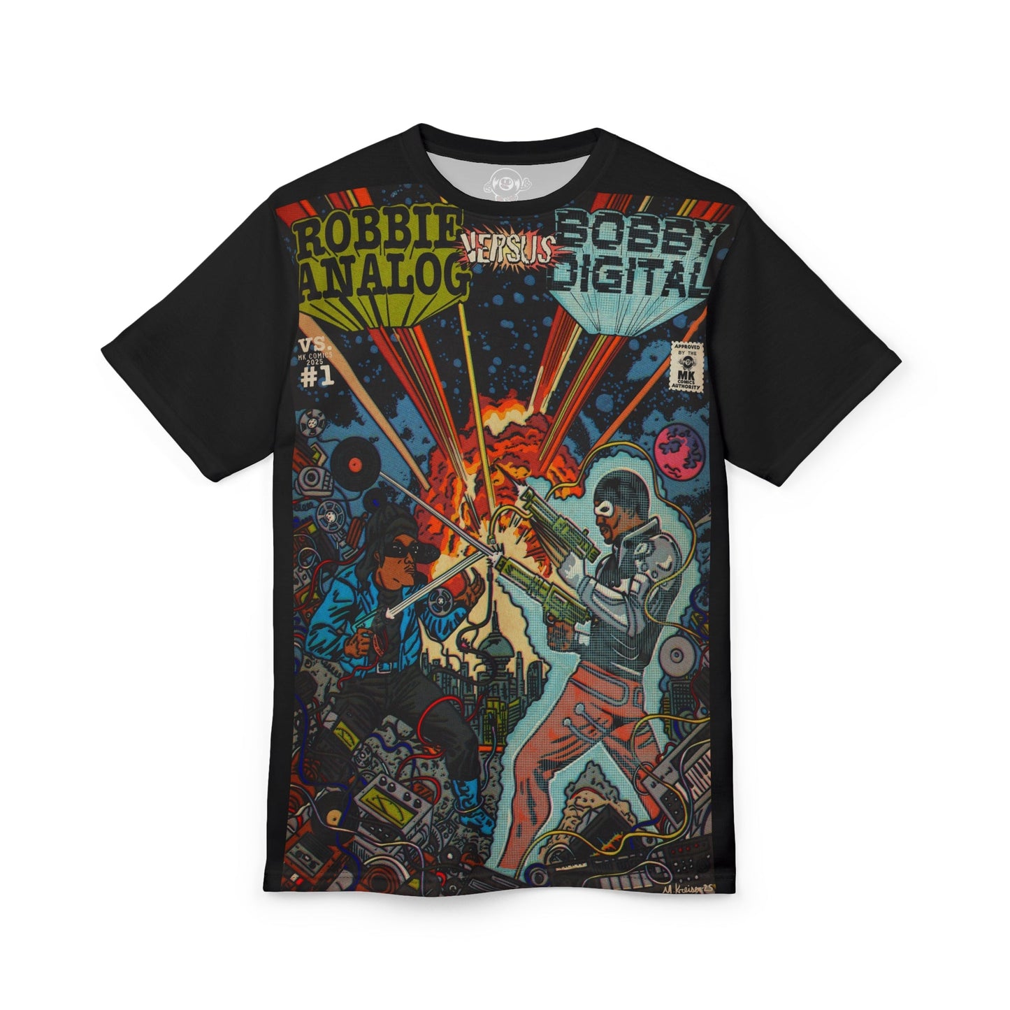 Analog vs. Digital - Unisex Cut & Sew Tee (AOP)