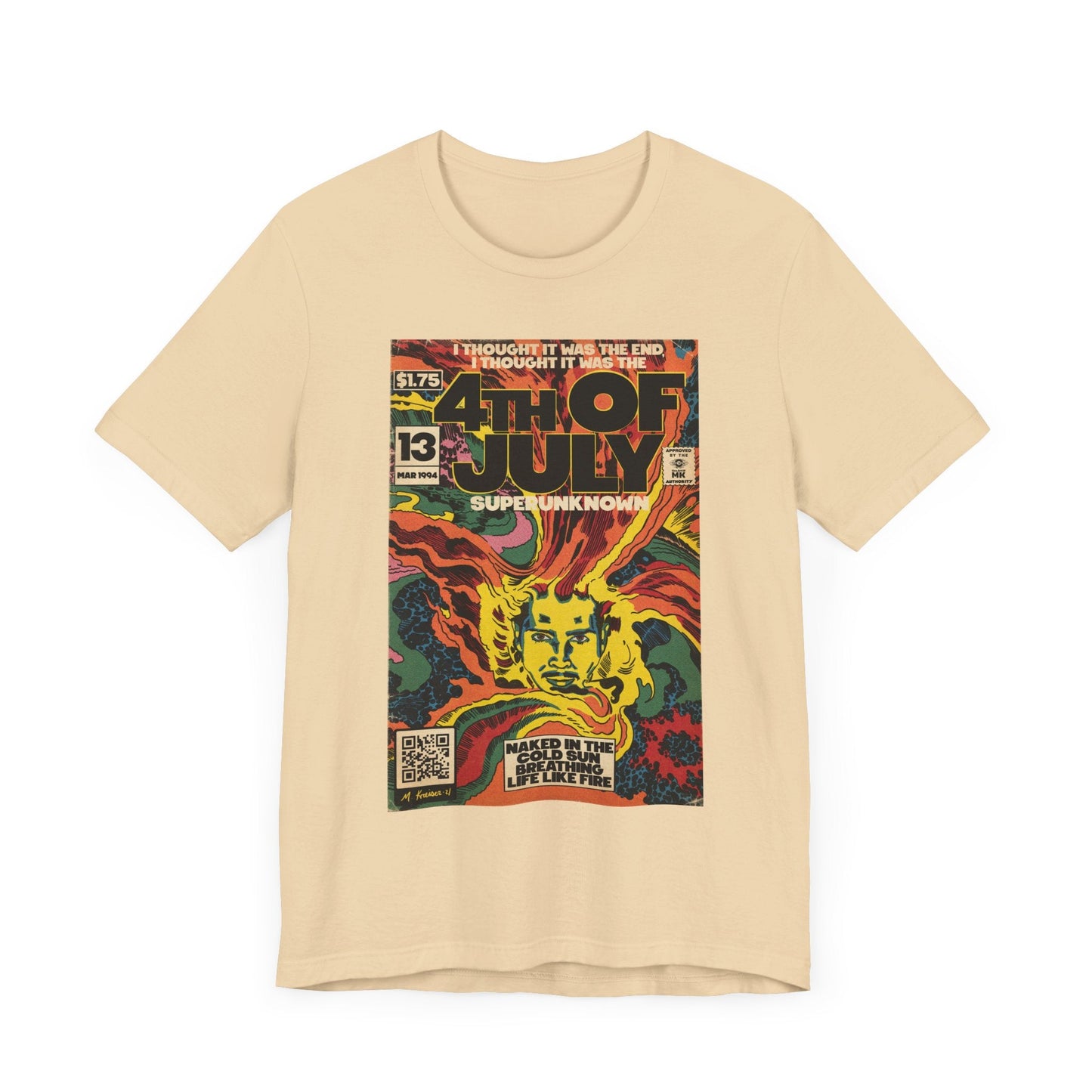 4th Of July - Grunge Comic Art - Unisex Jersey Short Sleeve Tee