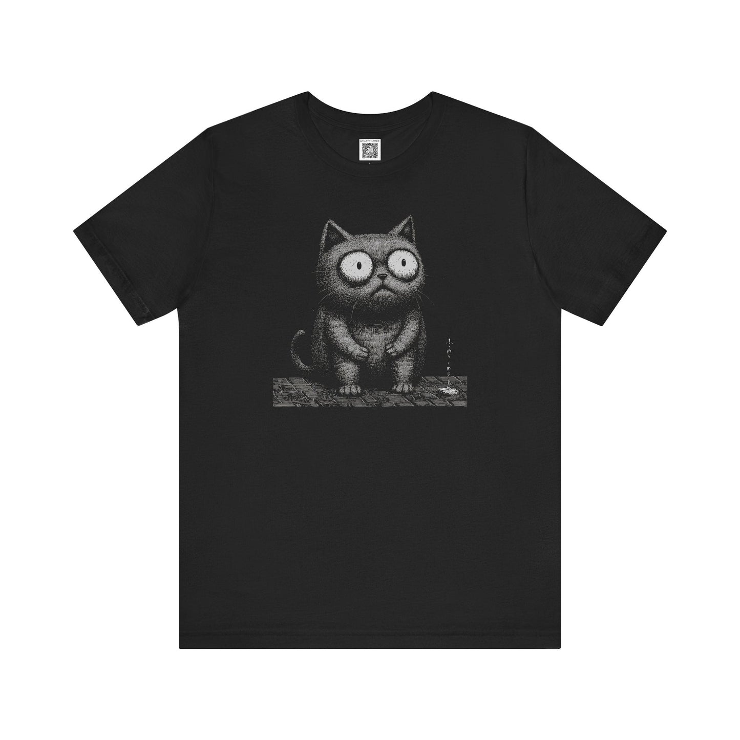 Whimsical Cat Graphic Tee Style018