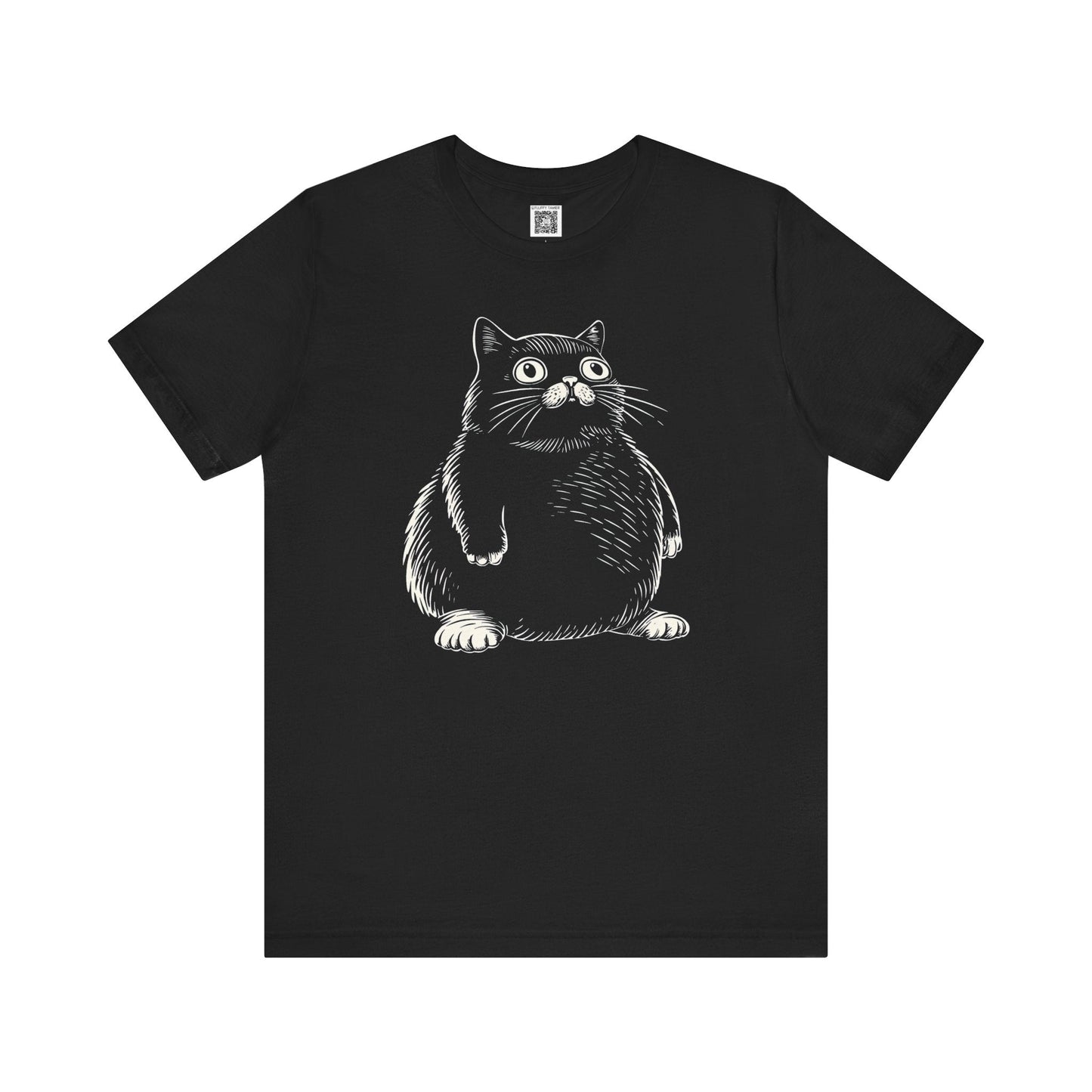 Whimsical Cat Graphic Tee Style024