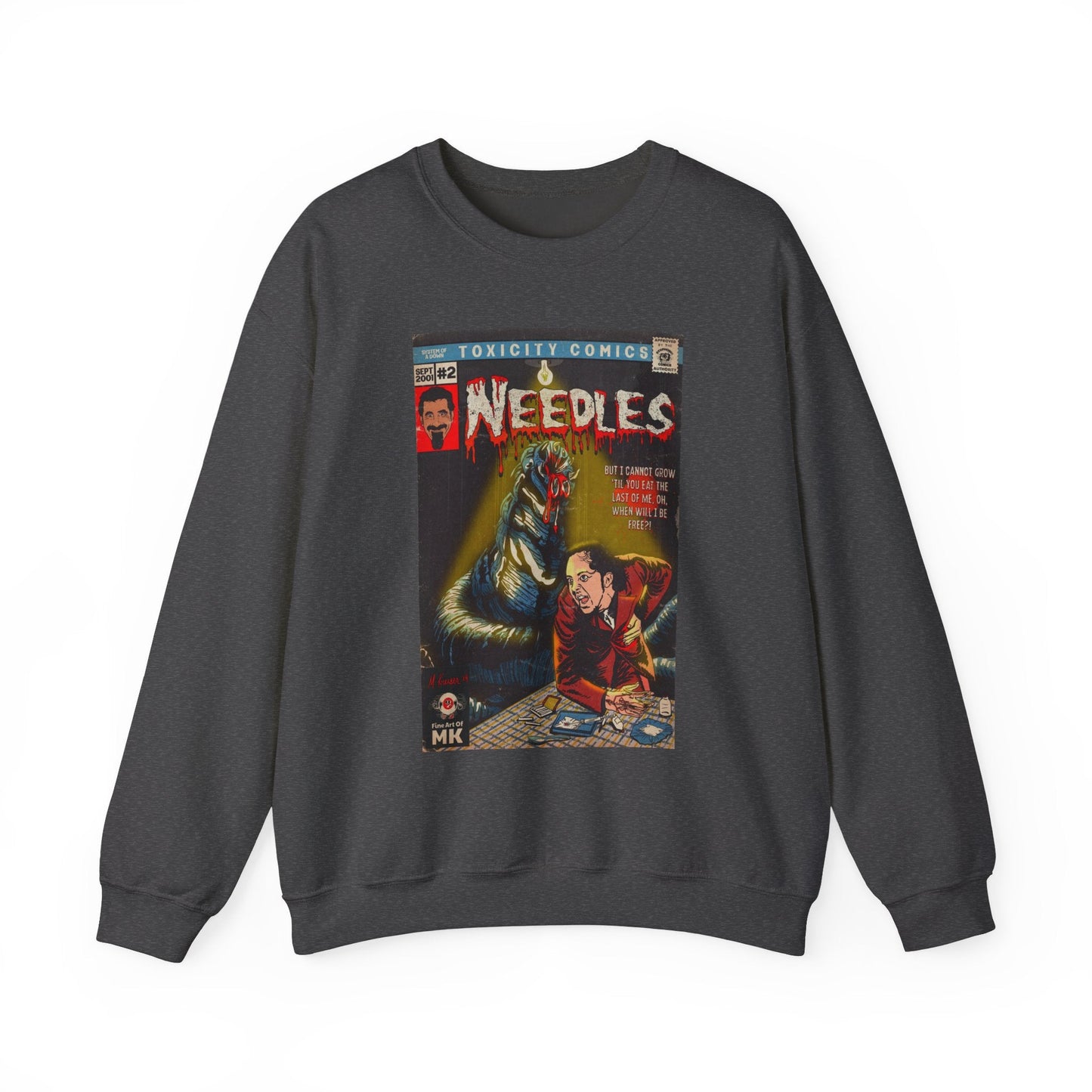 Needles - Unisex Heavy Blendâ„¢ Crewneck Sweatshirt