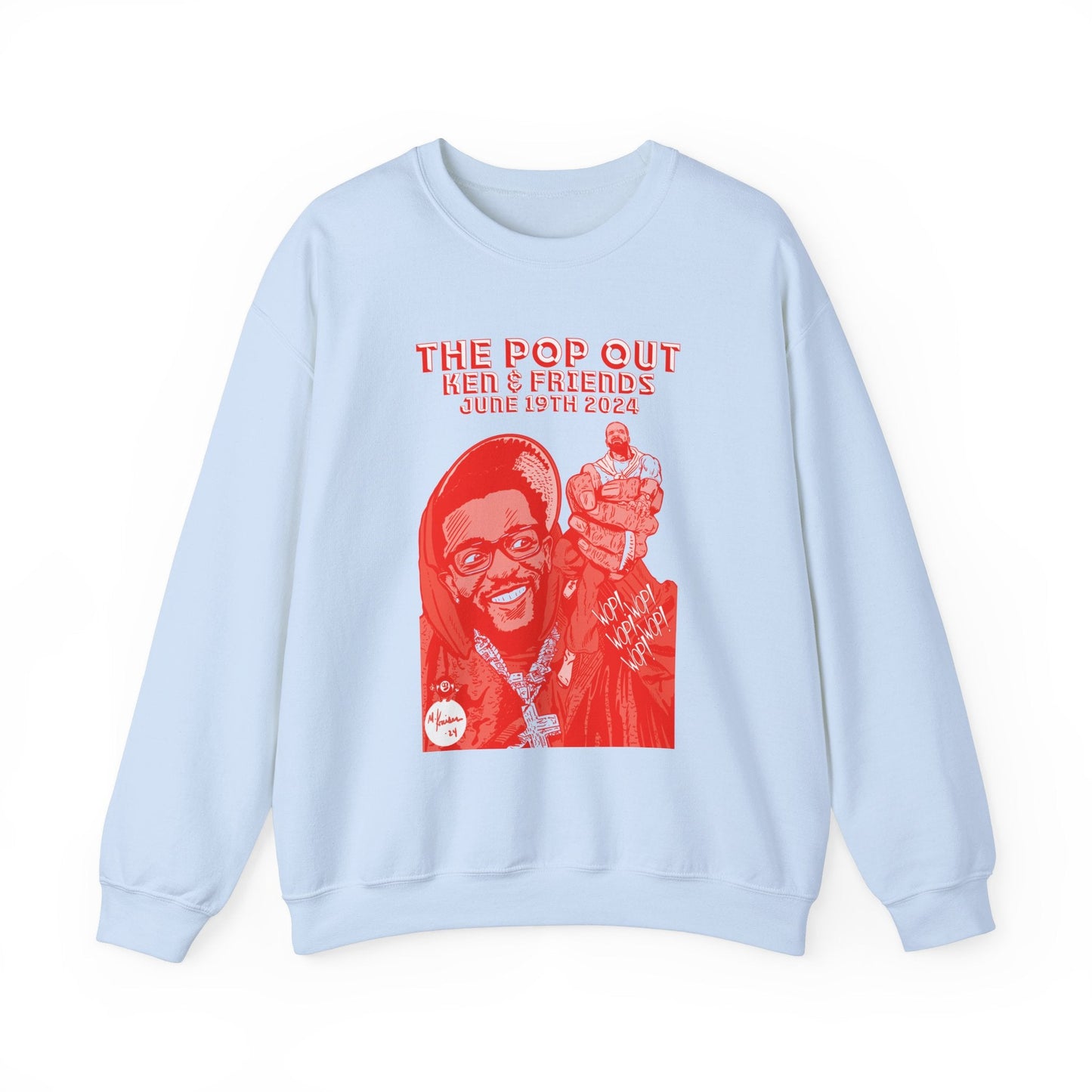The Pop Out - RED VARIANT - Unisex Heavy Blendâ„¢ Crewneck Sweatshirt