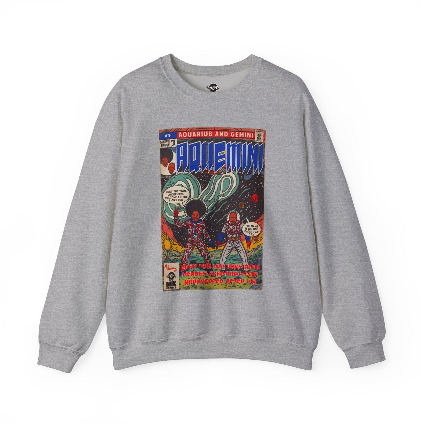 Aquemini - Comic Book Art - Unisex Heavy Blendâ„¢ Crewneck Sweatshirt