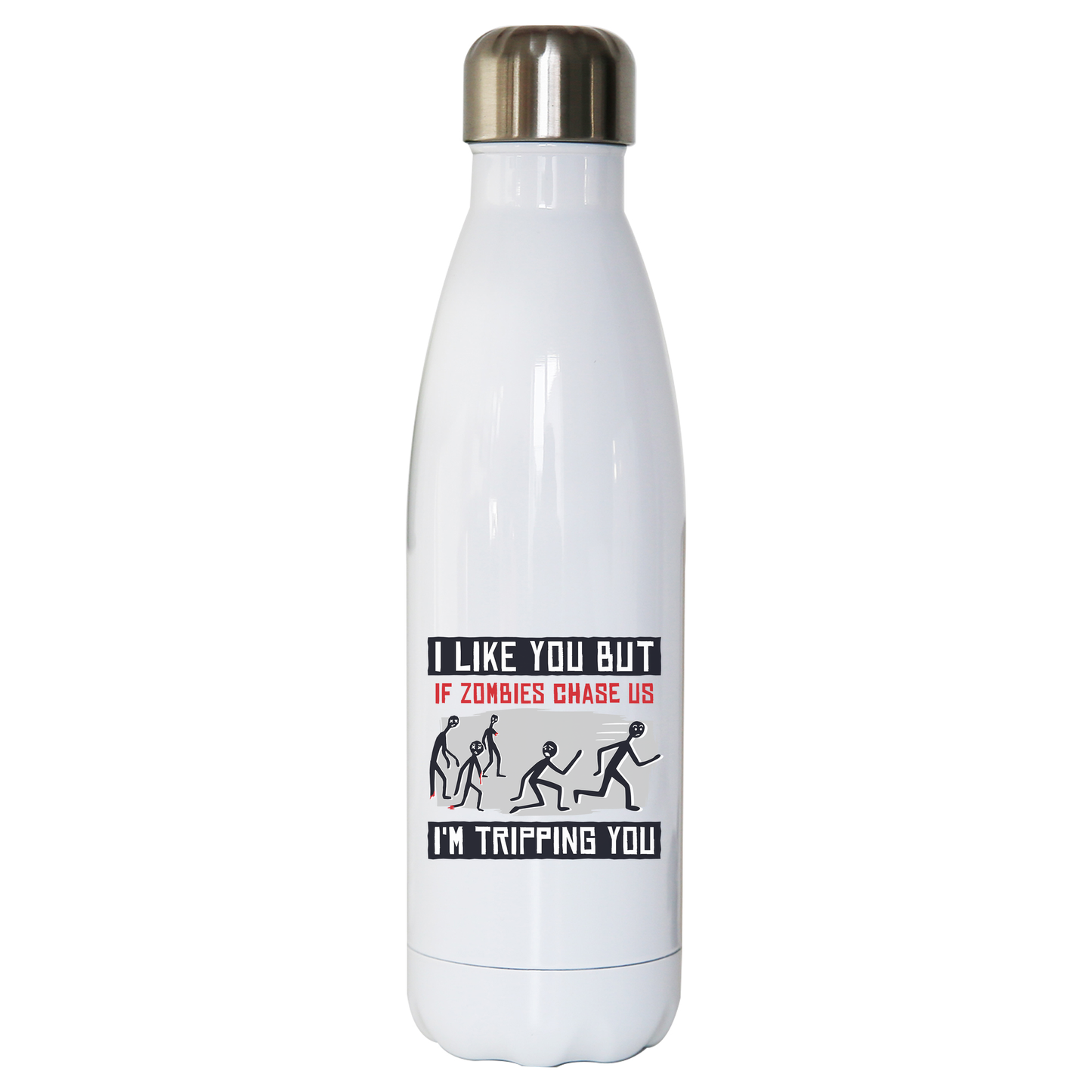 I like you but quote funny water bottle stainless steel reusable