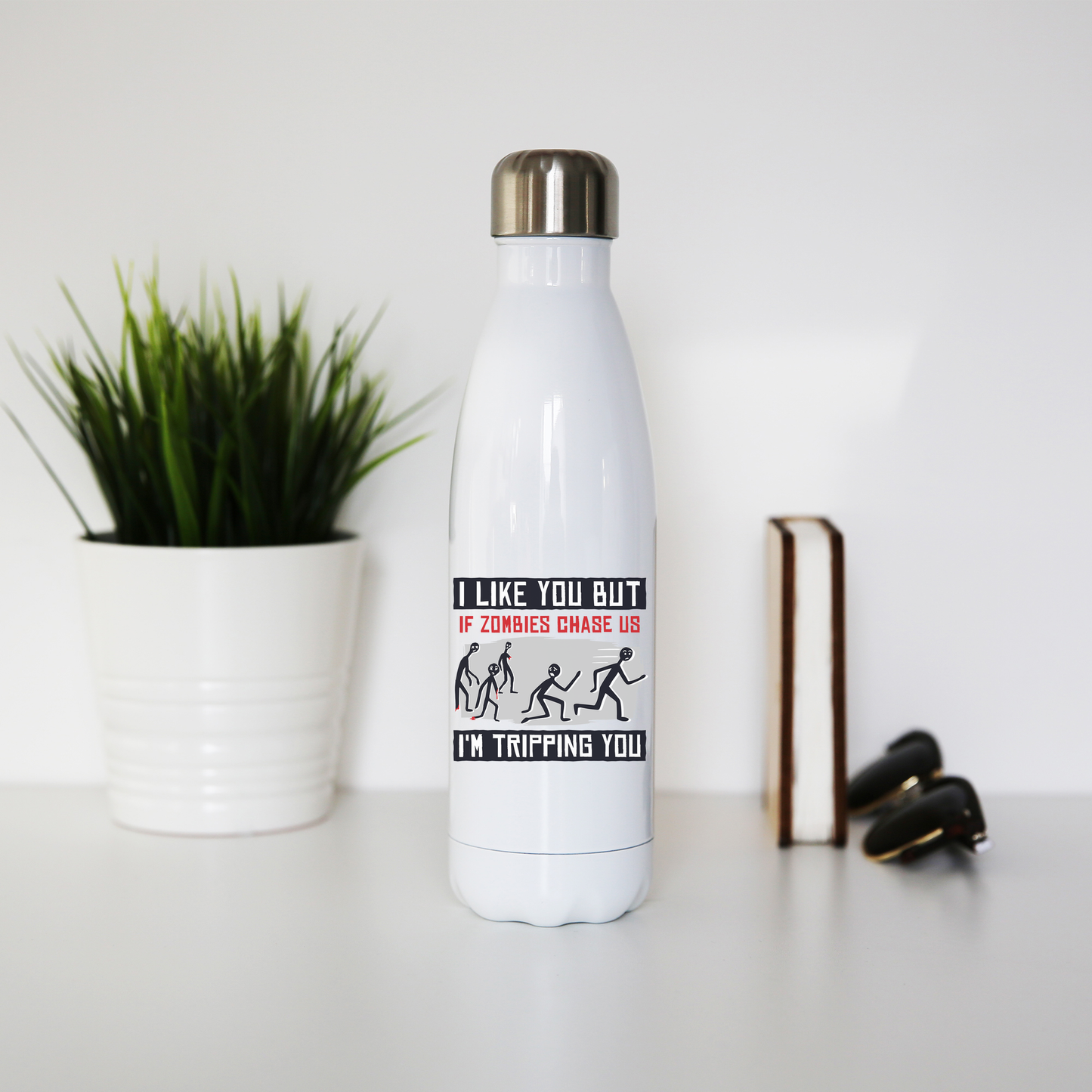 I like you but quote funny water bottle stainless steel reusable