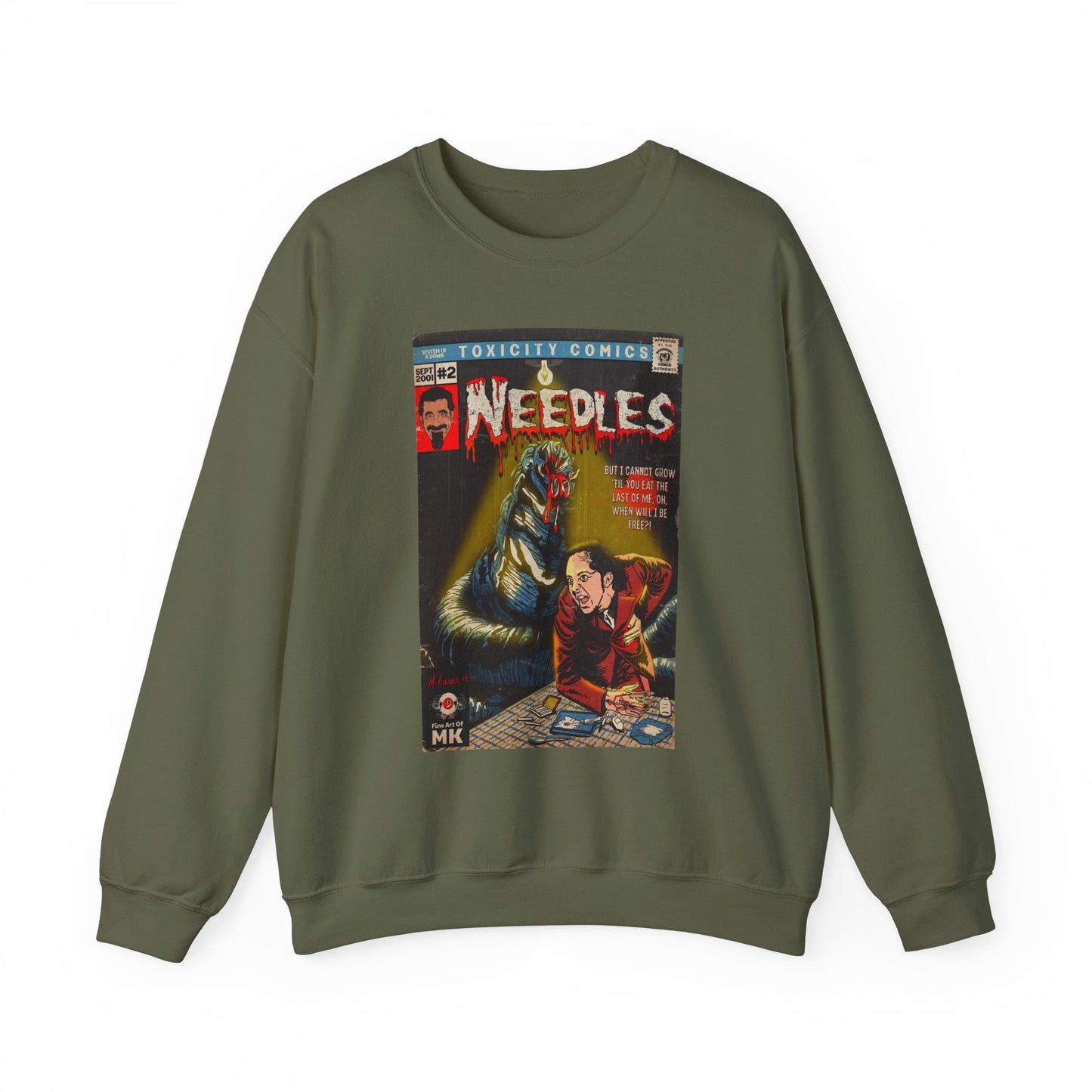 Needles - Unisex Heavy Blendâ„¢ Crewneck Sweatshirt