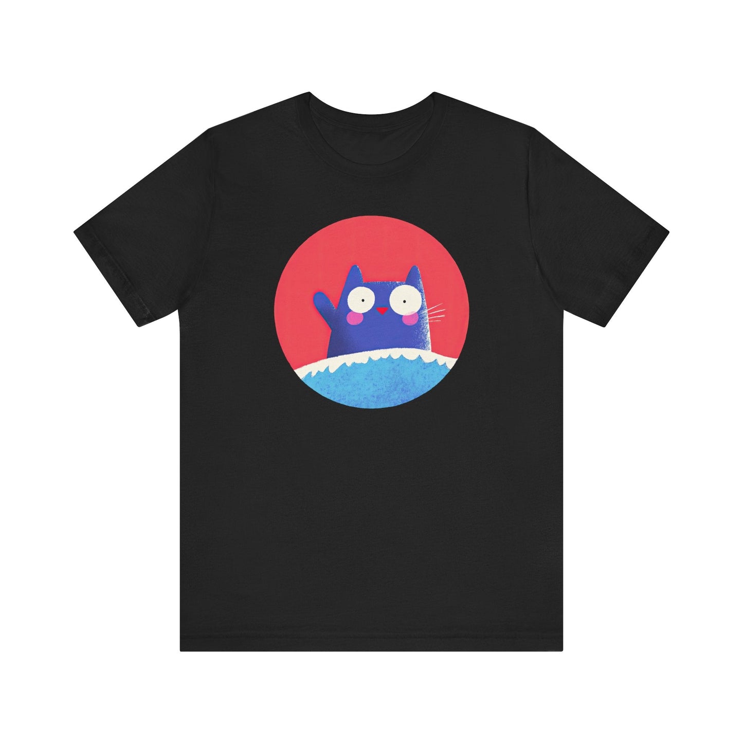 Whimsical Cat Graphic Tee Style020