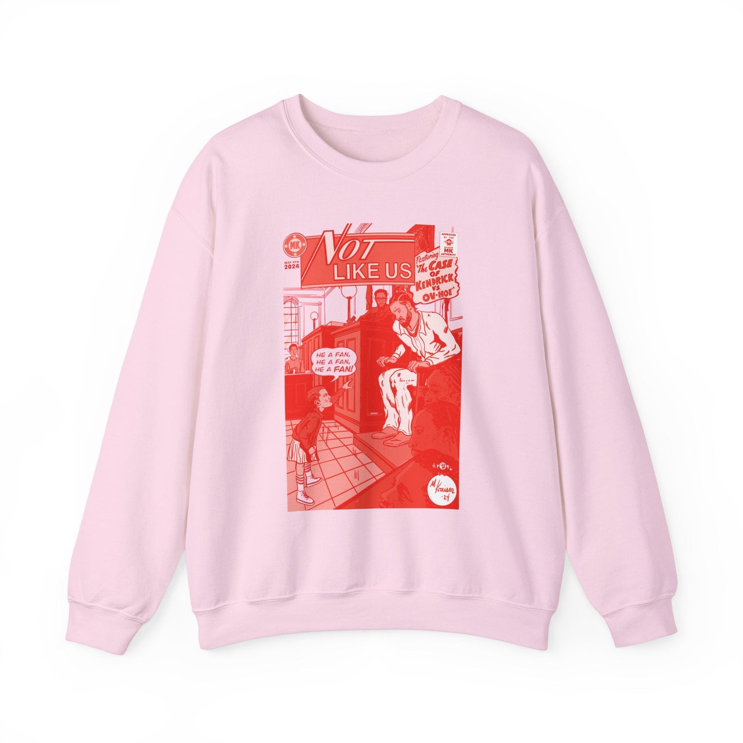 Not Like Us - RED VARIANT - Unisex Heavy Blendâ„¢ Crewneck Sweatshirt