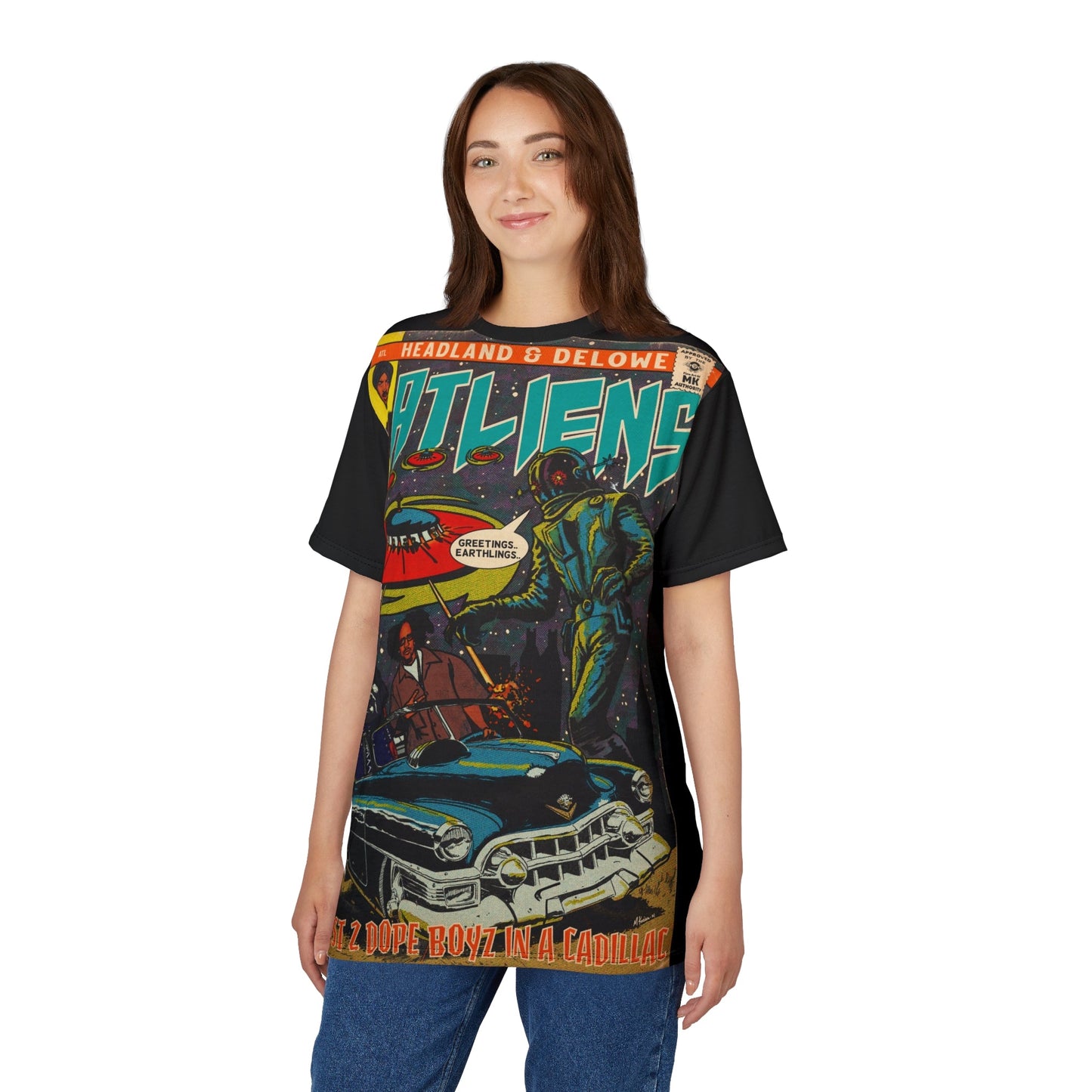 ATLiens - 2 Dope Boyz - Unisex Cut & Sew Tee (AOP)