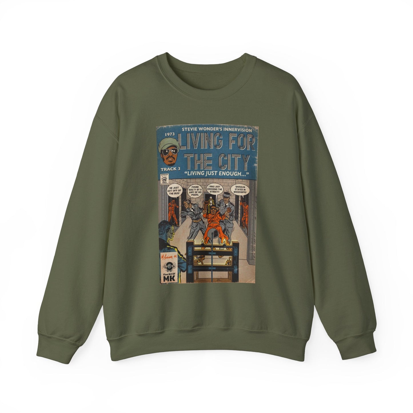 Living For The City - Unisex Heavy Blendâ„¢ Crewneck Sweatshirt