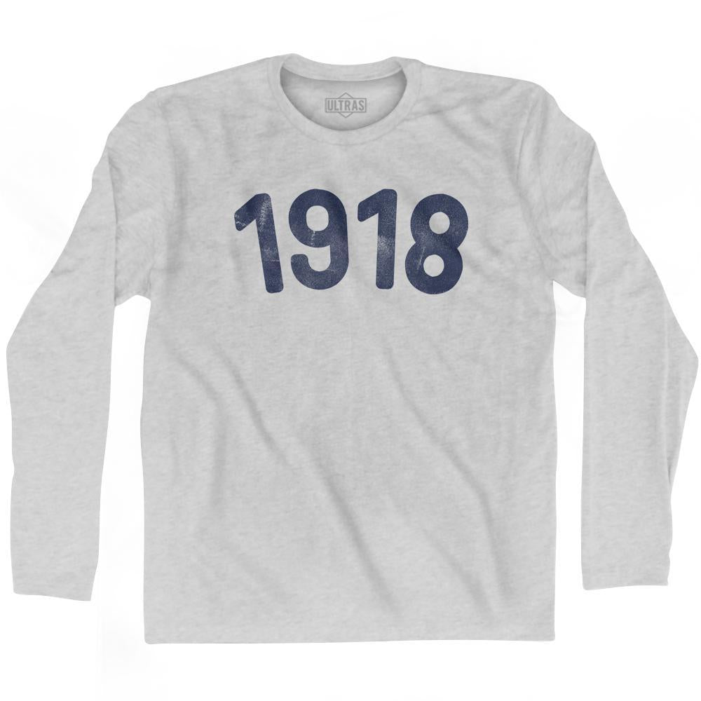 1918 Year Celebration Adult Cotton Long Sleeve T-shirt