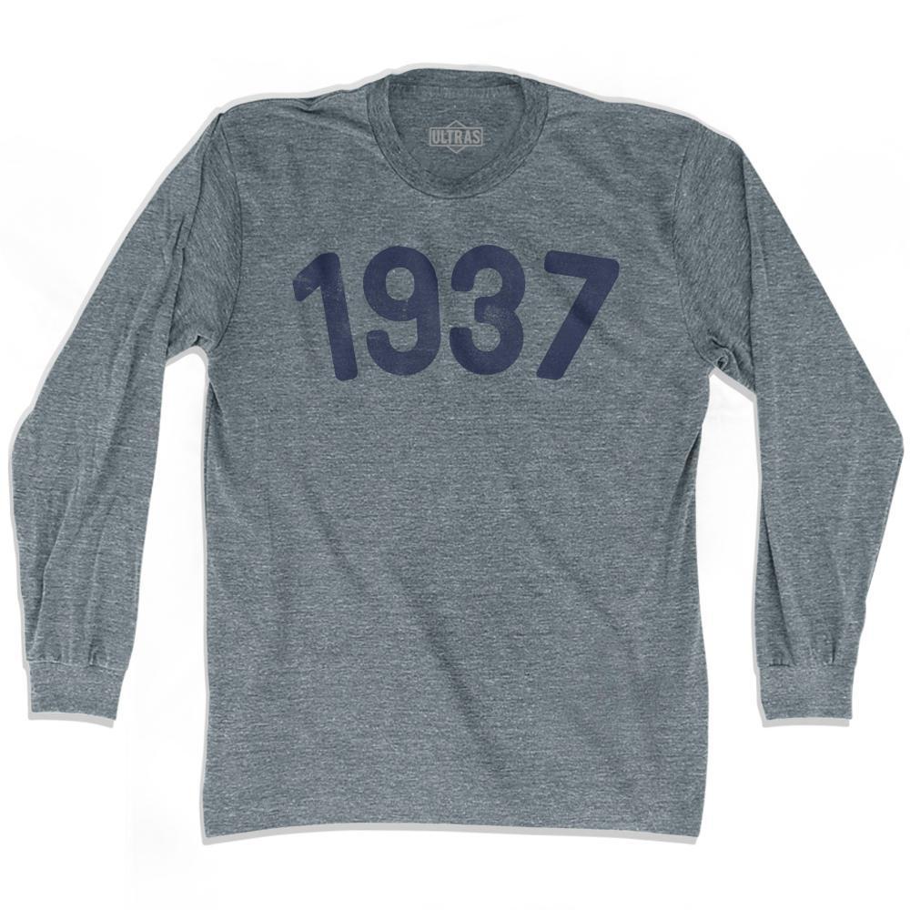 1937 Year Celebration Adult Tri-Blend Long Sleeve T-shirt