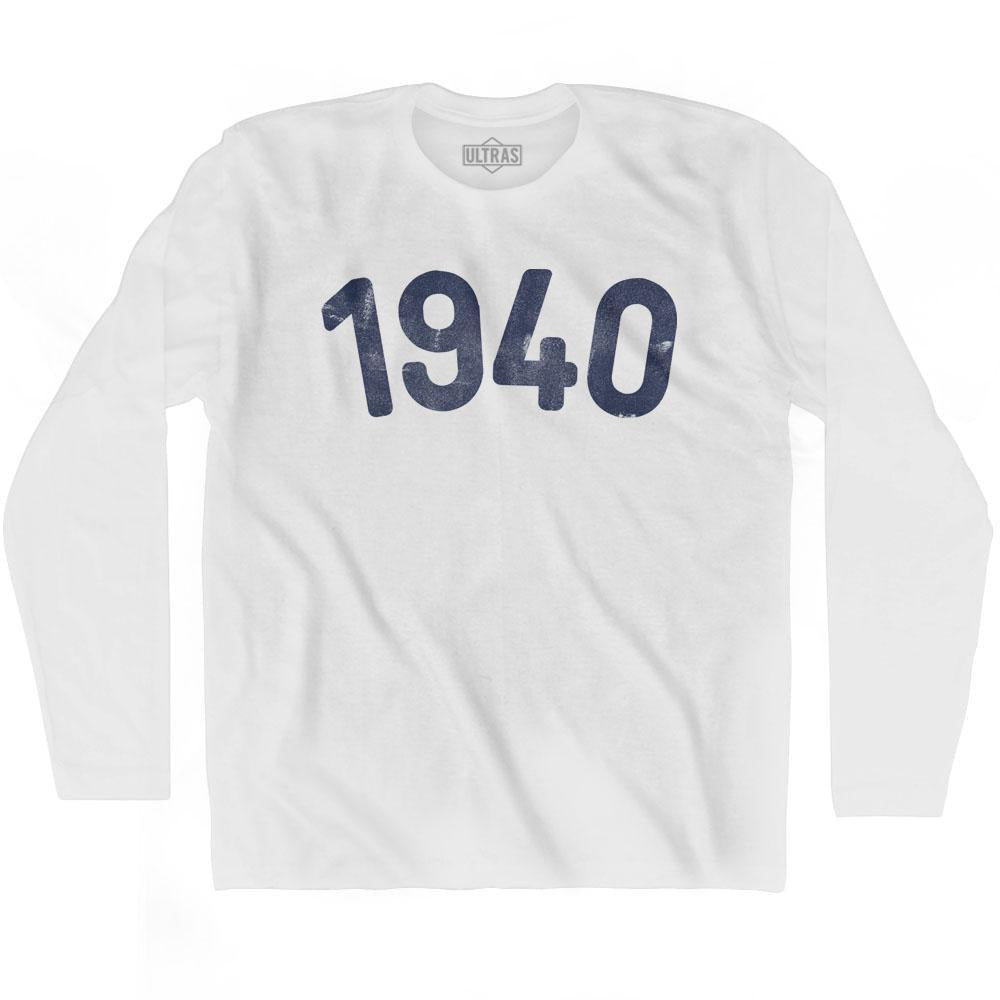 1940 Year Celebration Adult Cotton Long Sleeve T-shirt Style001