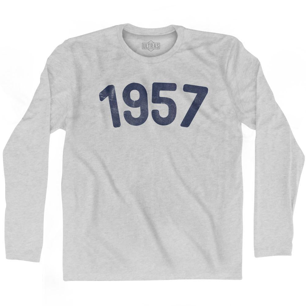 1957 Year Celebration Adult Cotton Long Sleeve T-shirt