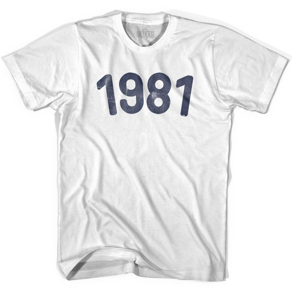 1981 Year Celebration Womens Cotton T-shirt Style001