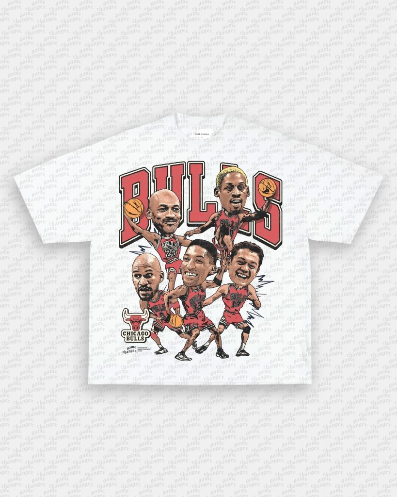 1996 BIG HEAD BULLS TEE Style001