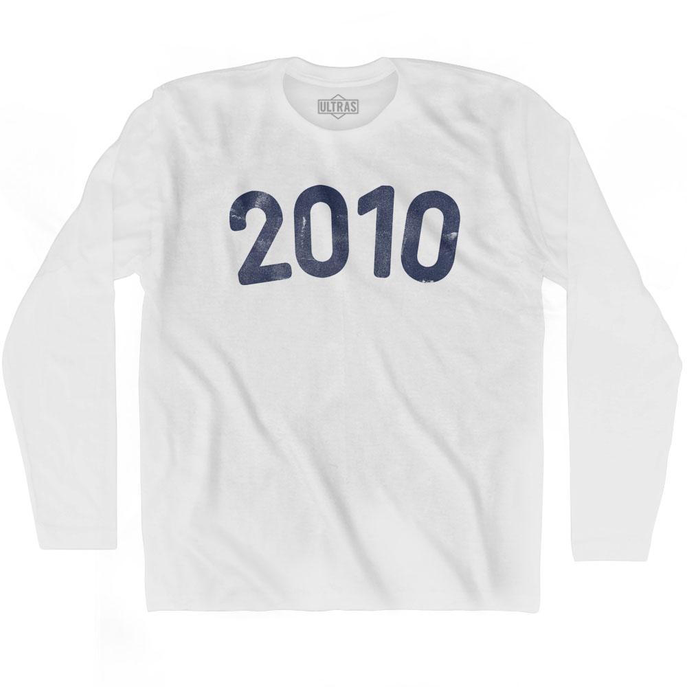 2010 Year Celebration Adult Cotton Long Sleeve T-shirt Style001