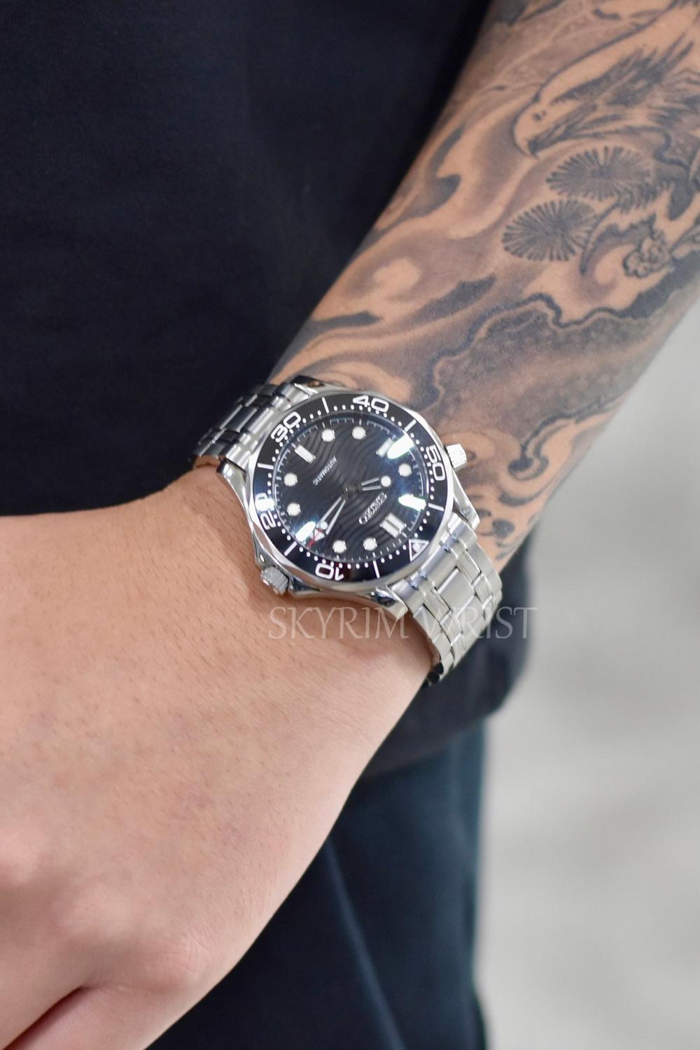 Mod Seamaster Silver Black