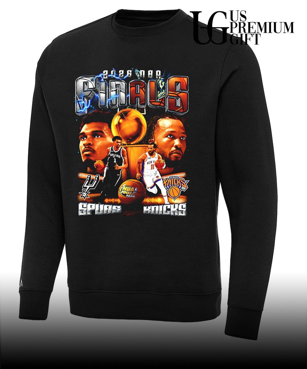 2026 NBA Finals Victor Wembanyama Spurs and Jalen Brunson Knicks basketball shirt