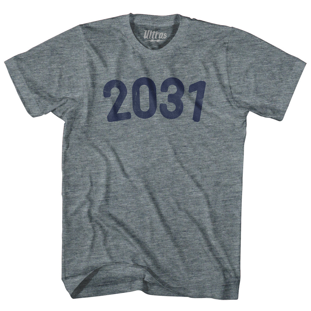2031 Year Celebration Womens Tri-Blend Junior Cut T-Shirt