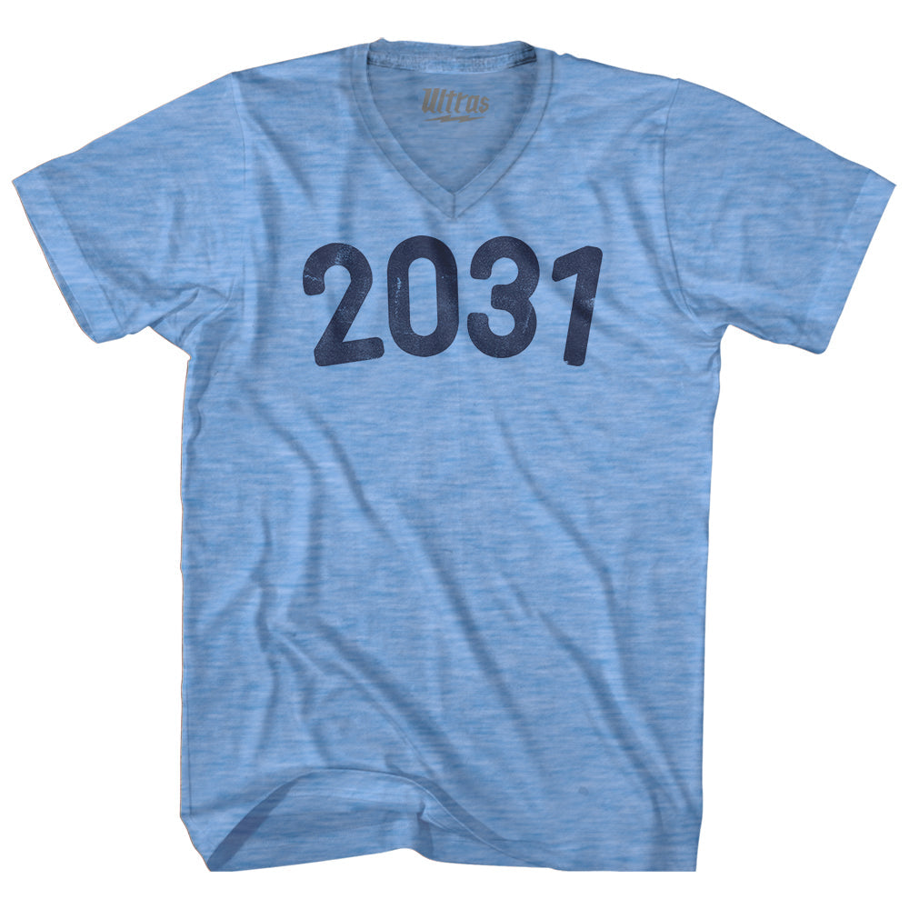2031 Year Celebration Adult Tri-Blend V-neck T-shirt Style001