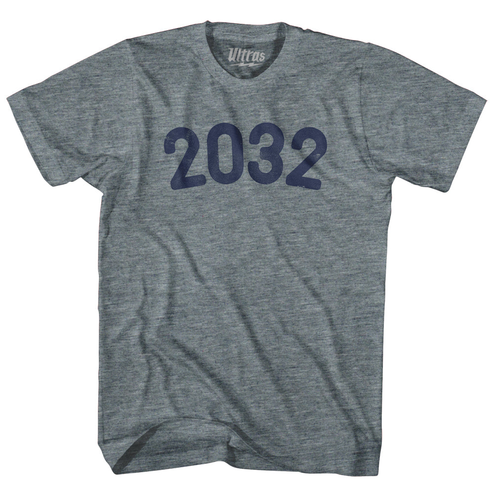 2032 Year Celebration Womens Tri-Blend Junior Cut T-Shirt