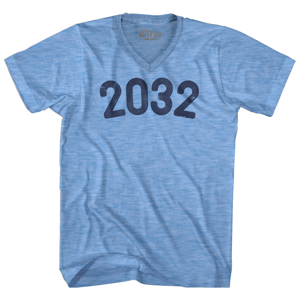 2032 Year Celebration Adult Tri-Blend V-neck T-shirt Style001