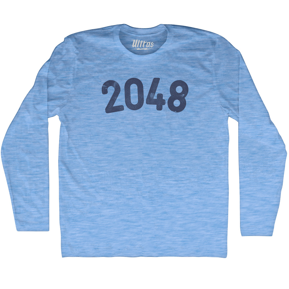 2048 Year Celebration Adult Tri-Blend Long Sleeve T-shirt Style004