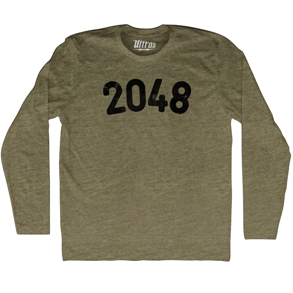 2048 Year Celebration Adult Tri-Blend Long Sleeve T-shirt