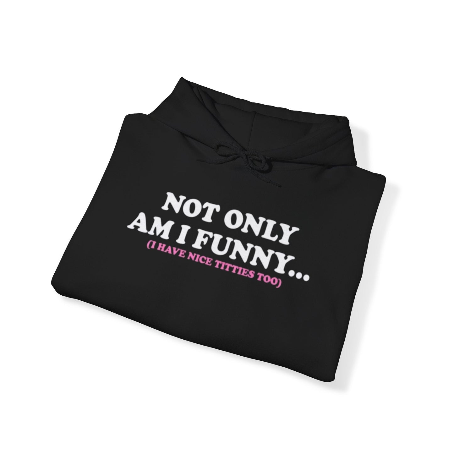 NOT ONLY AM I FUNNY I HAVE NICE BIDDIES TOO HOODIE