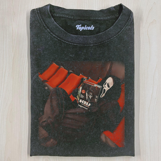 VINTAGE GHOST FACE HALLOWEEN T-SHIRT Style001