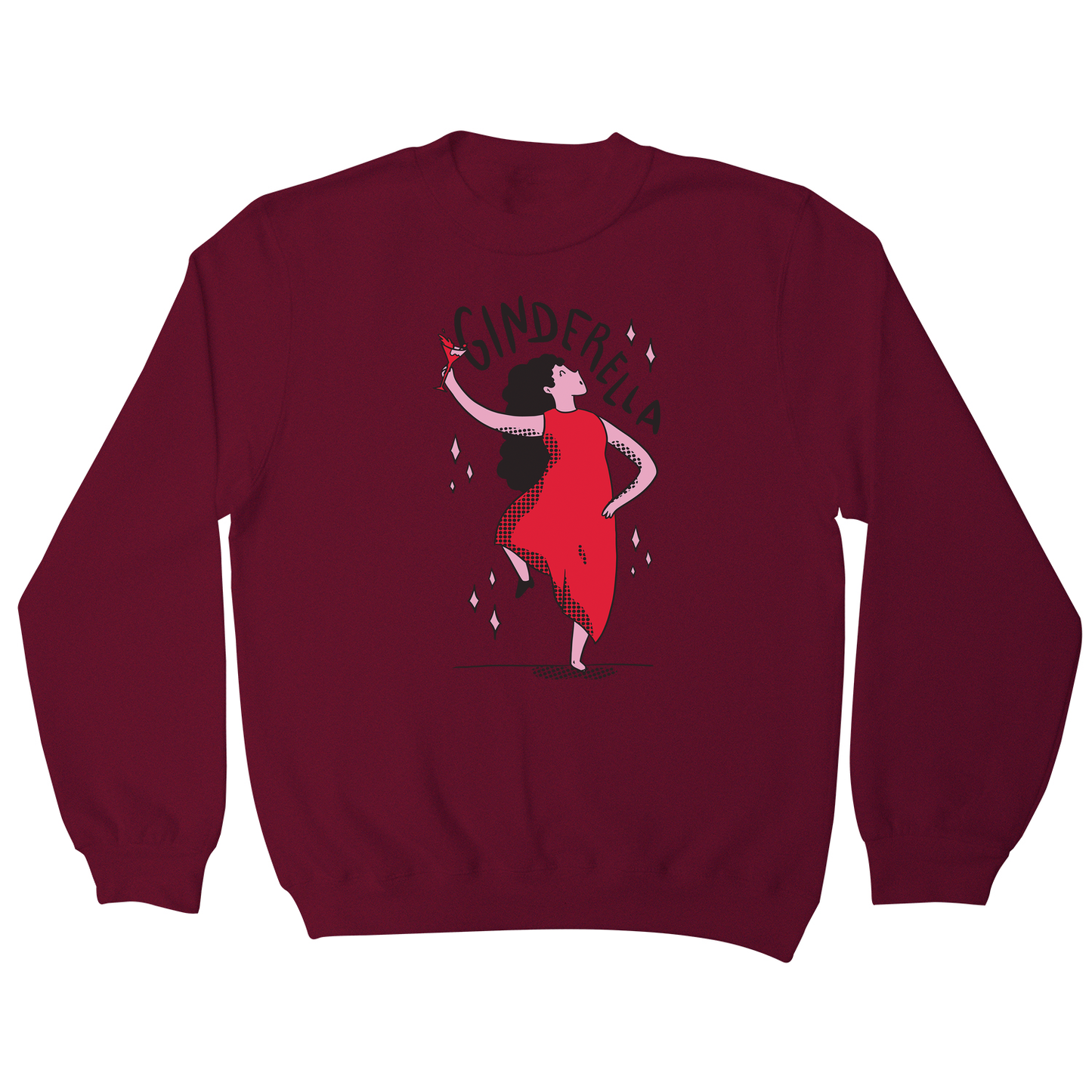 Ginderella funny cartoon sweatshirt