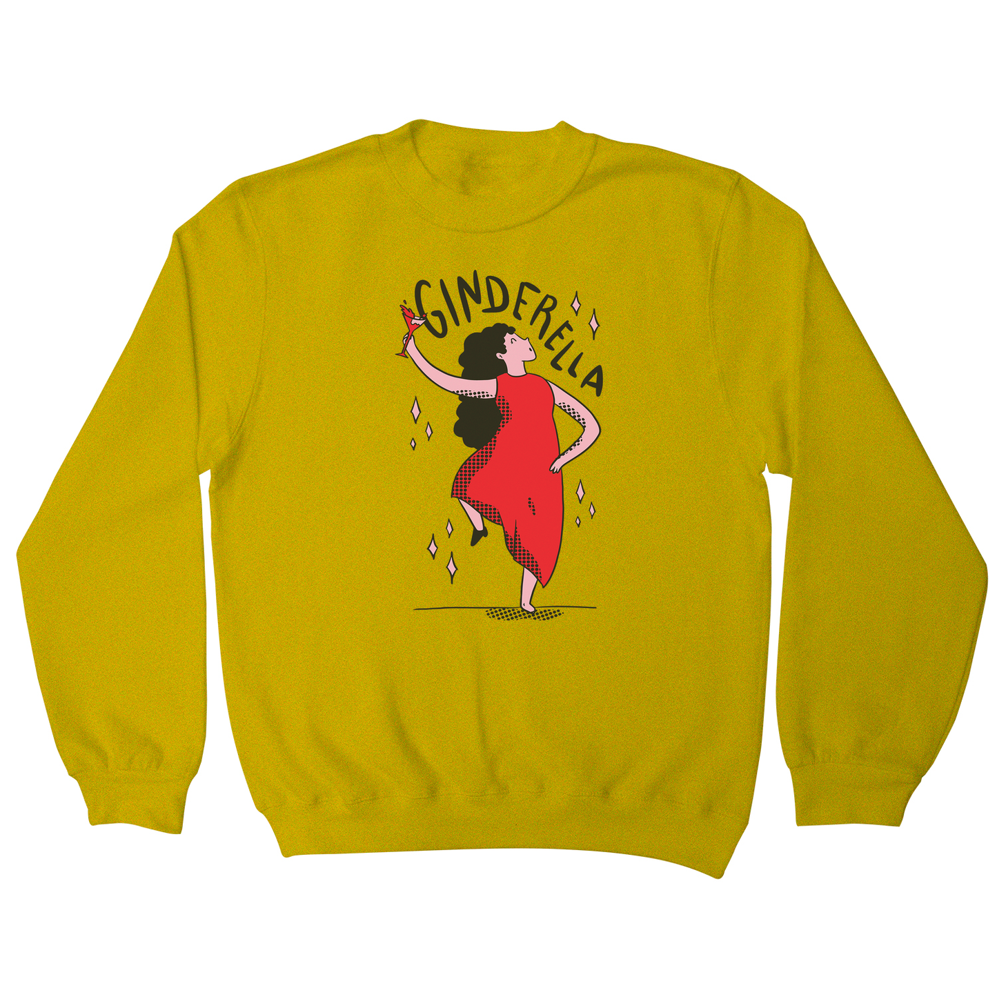 Ginderella funny cartoon sweatshirt