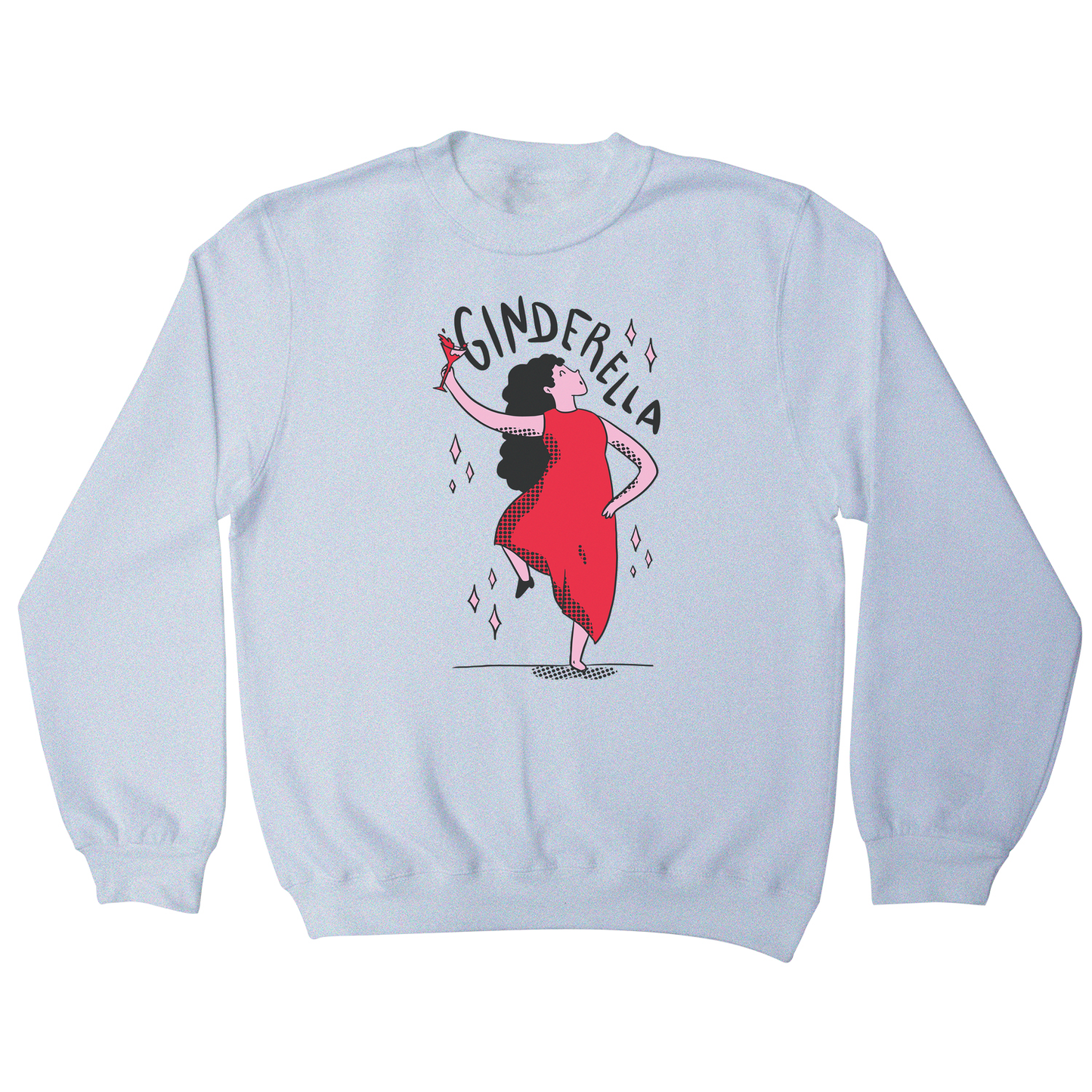 Ginderella funny cartoon sweatshirt
