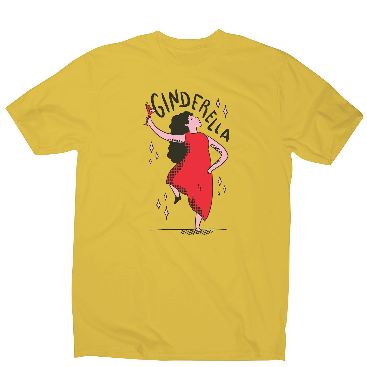 Ginderella funny cartoon men's t-shirt