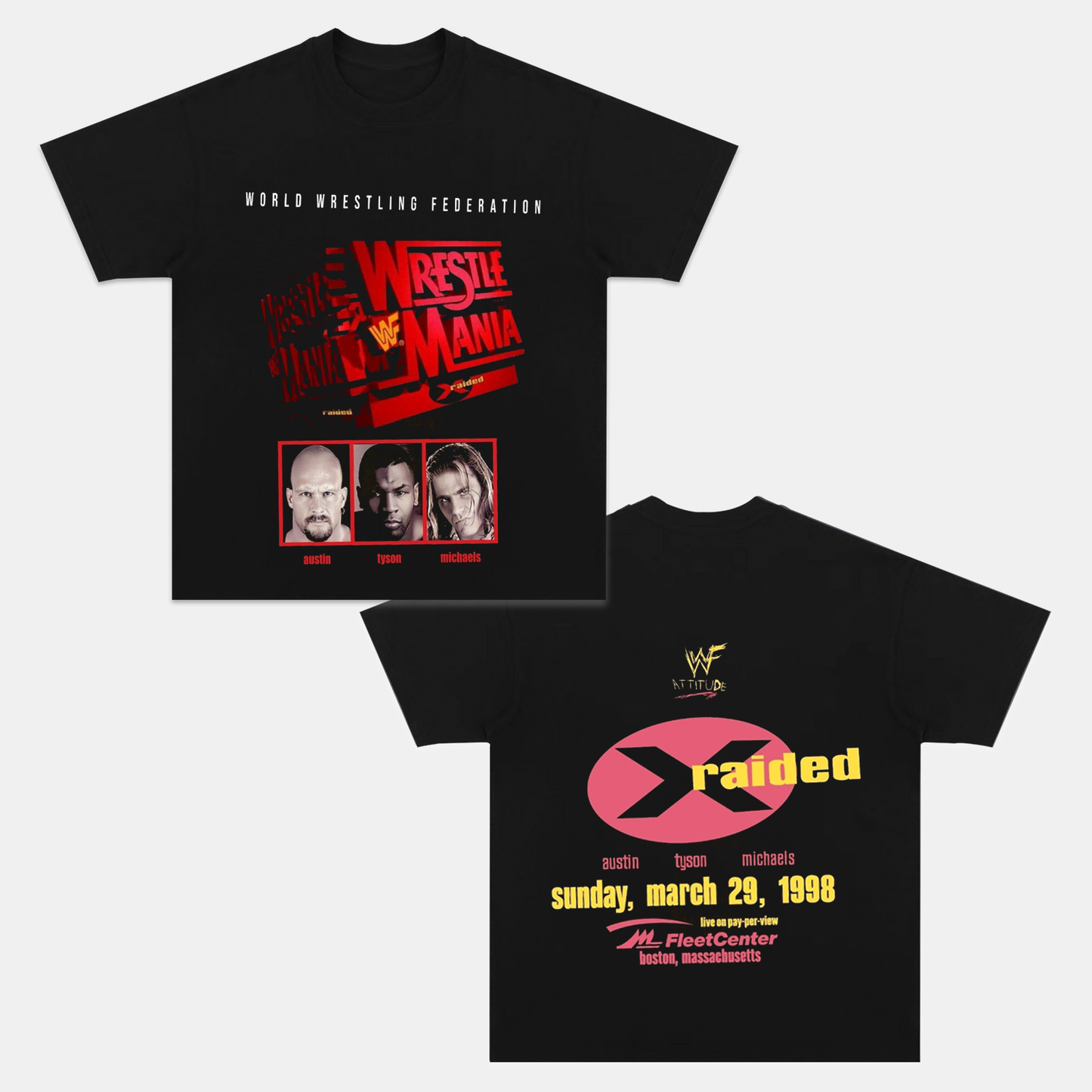 WRESTLEMANIA 14 ON SHAKA TEE - clothing by TeeHivey.com (Image 2)