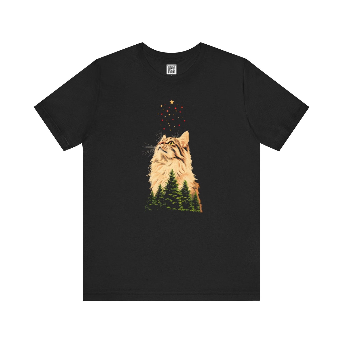 Whimsical Cat Graphic Tee Style022