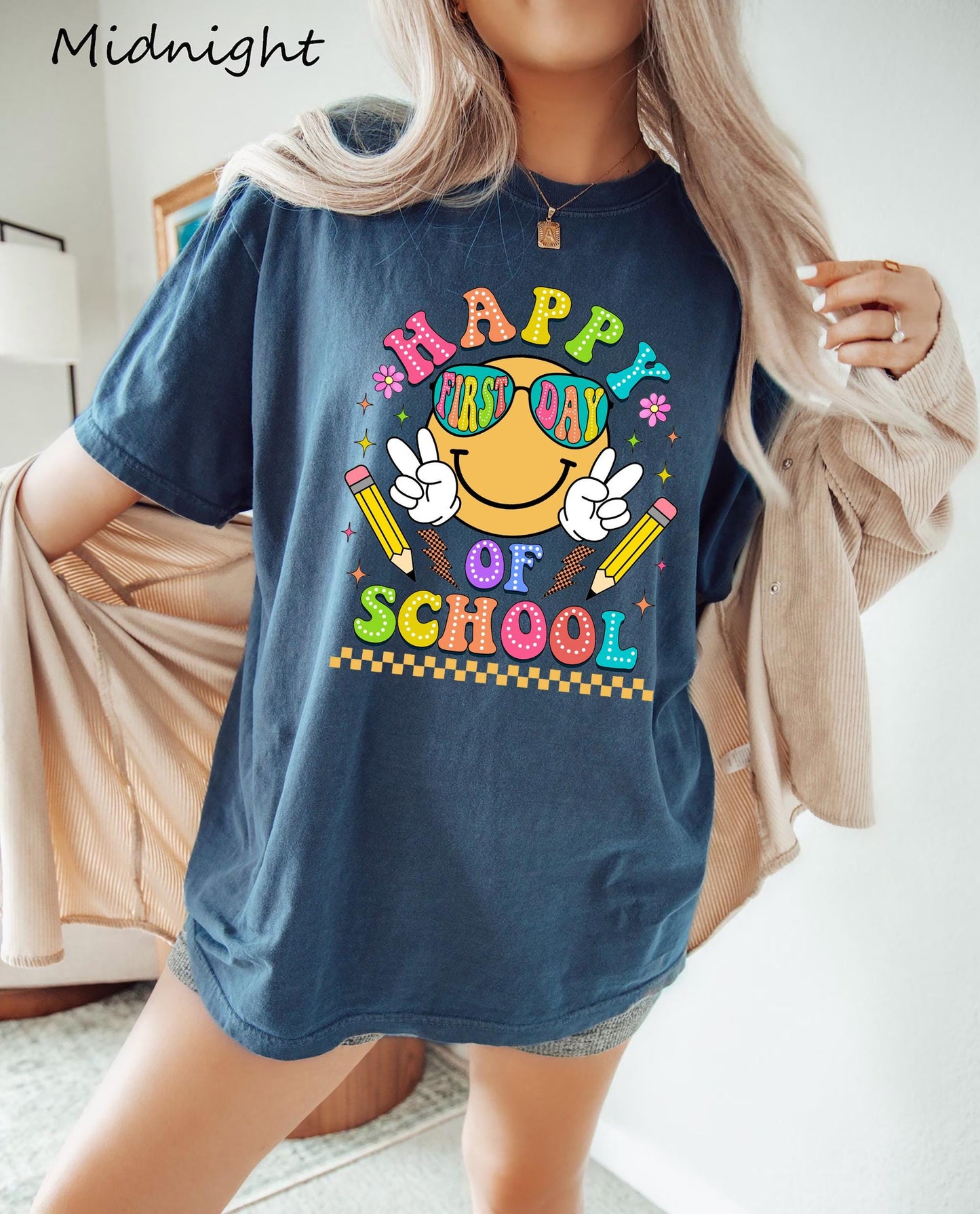 Happy First Day School Teacher Teachers Kindergarten Teacher Teacher Appreciation Back School (5)