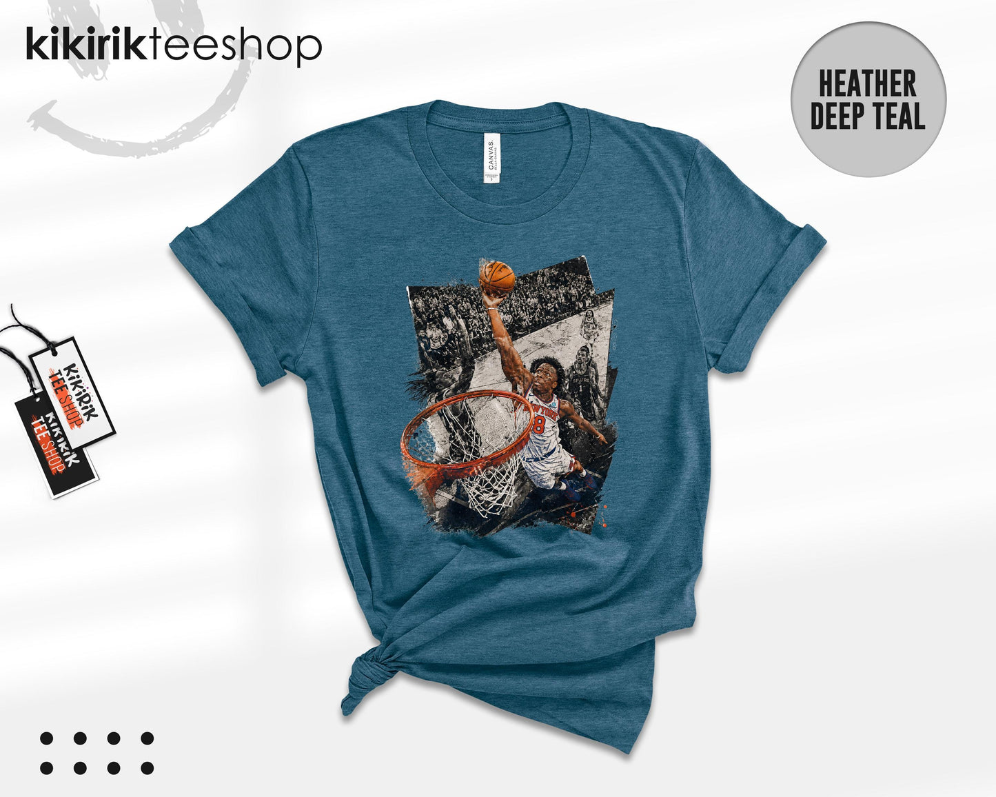 Og Anunoby Hand God York Knicks Retro Basketball Tee Option (5)