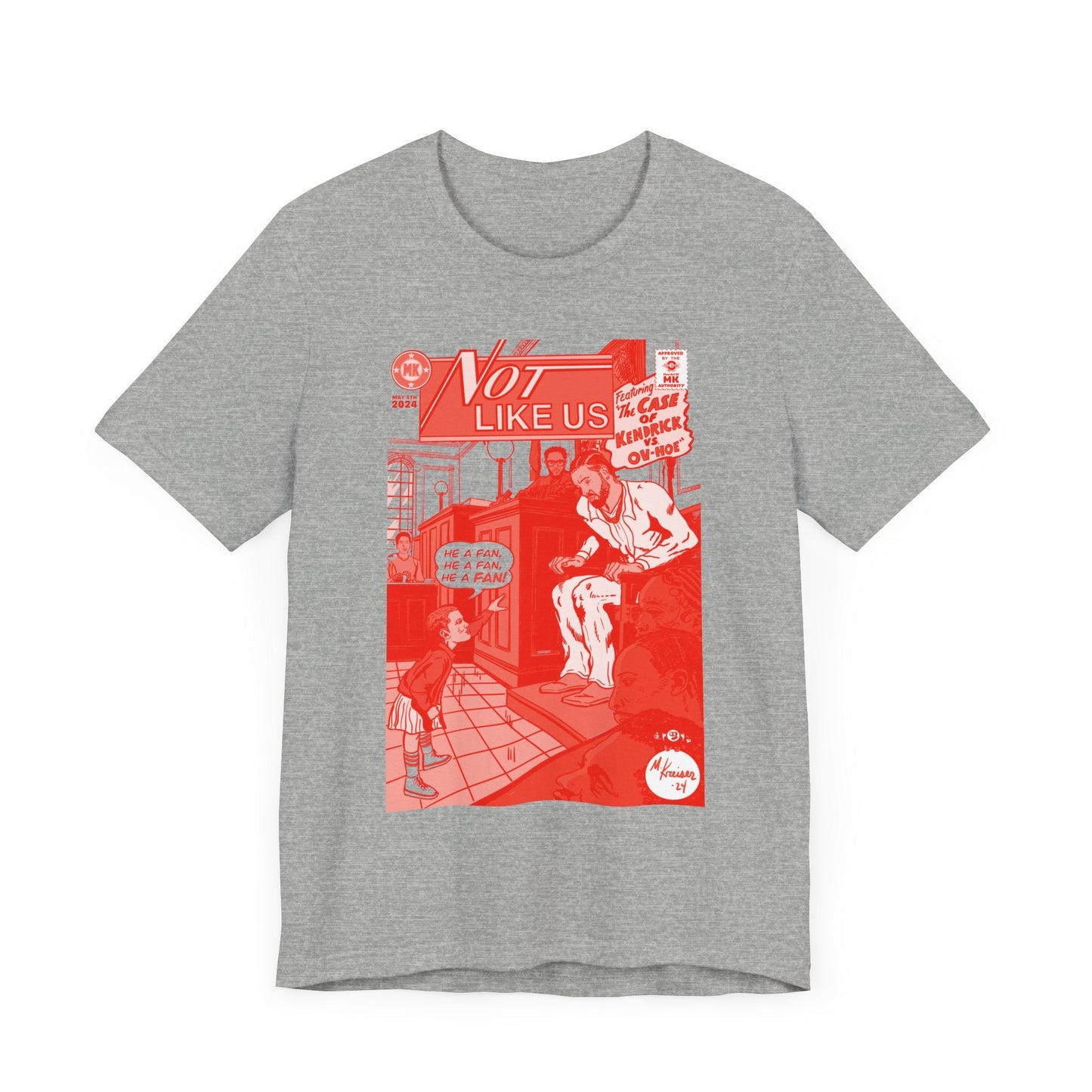 Not Like Us - RED VARIANT - Unisex Jersey Short Sleeve Tee
